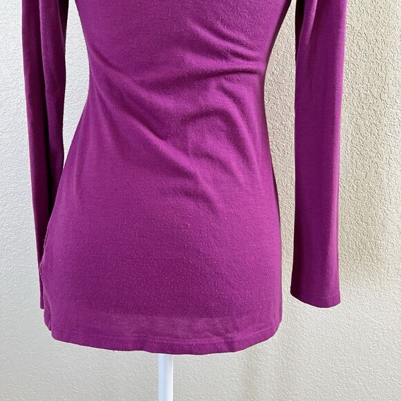 Stitchfix 41 Hawthorn Fuchsia Pink Open Front Waterfall Cardigan Size X-Small - Picture 7 of 11